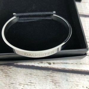 "Daughter" Skinny Cuff Hair‎ Tie Bangle